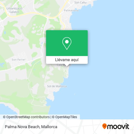 Mapa Palma Nova Beach