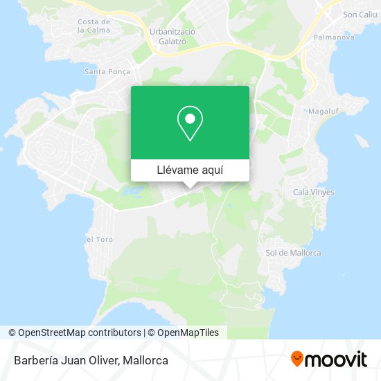 Mapa Barbería Juan Oliver