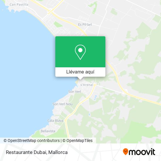 Mapa Restaurante Dubai
