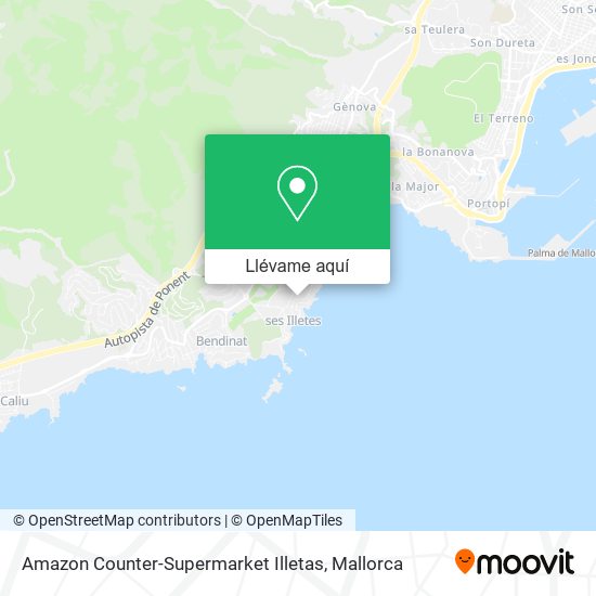 Mapa Amazon Counter-Supermarket Illetas