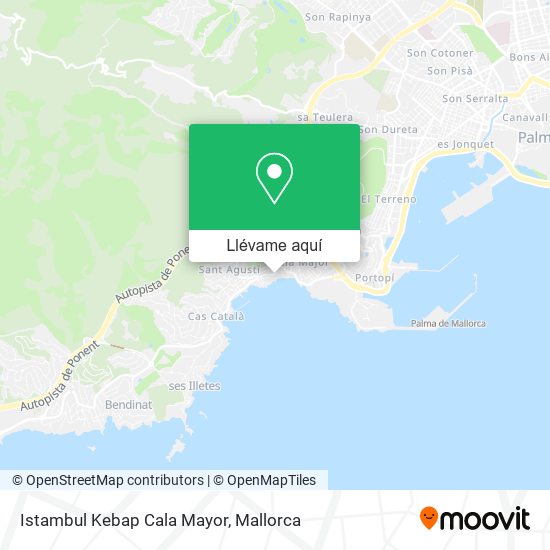 Mapa Istambul Kebap Cala Mayor