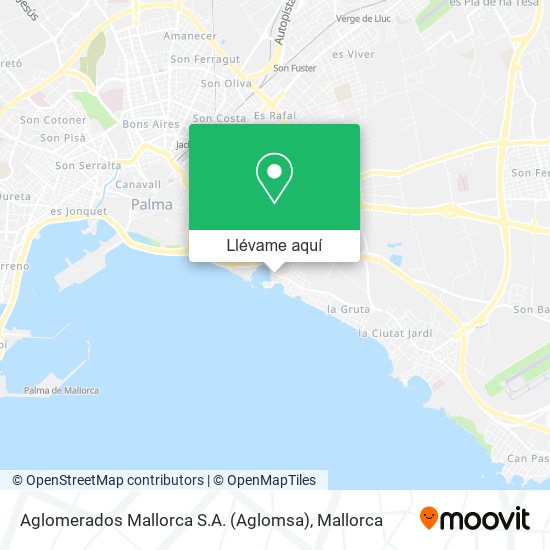 Mapa Aglomerados Mallorca S.A. (Aglomsa)