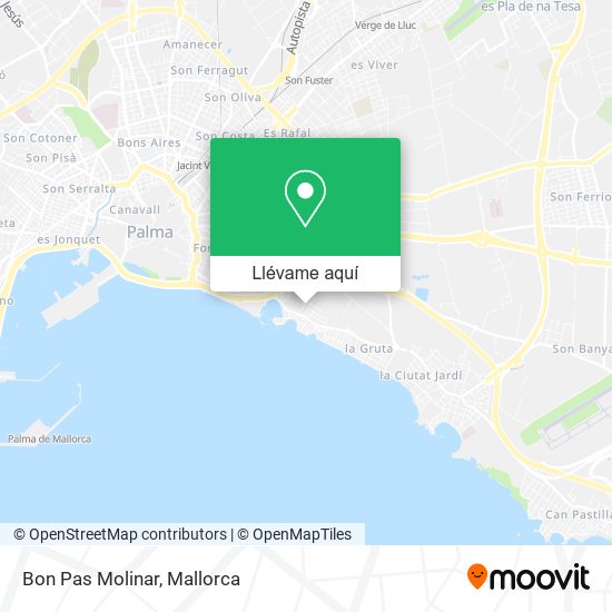 Mapa Bon Pas Molinar