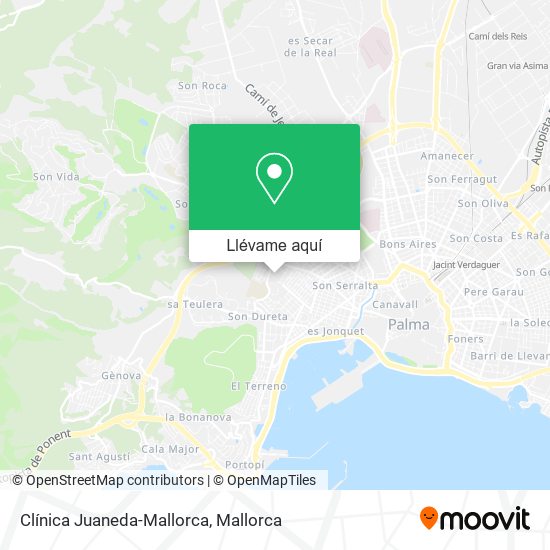 Mapa Clínica Juaneda-Mallorca