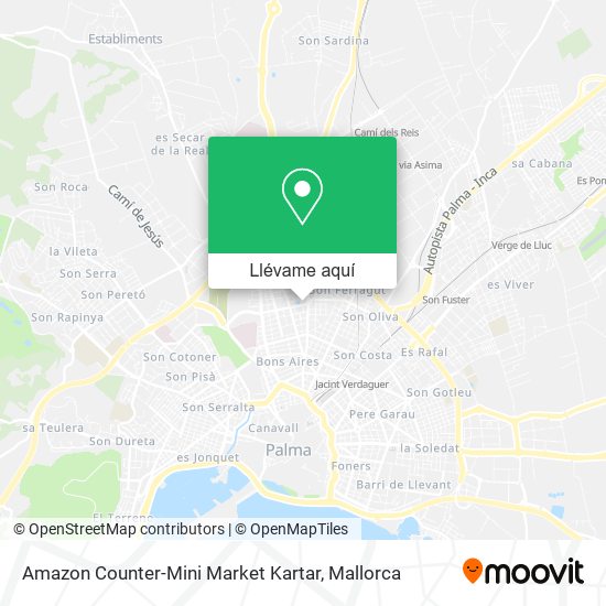 Mapa Amazon Counter-Mini Market Kartar