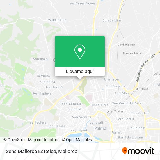Mapa Sens Mallorca Estética