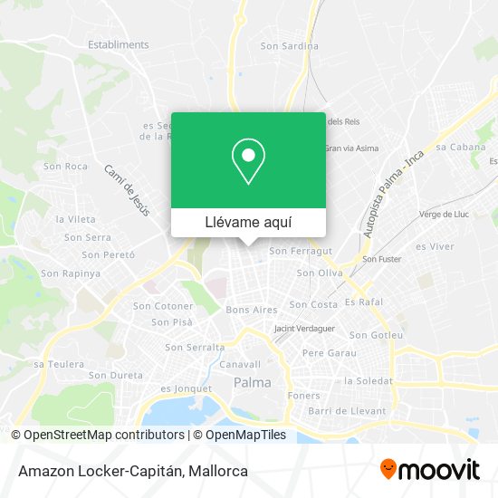 Mapa Amazon Locker-Capitán