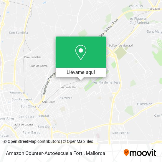 Mapa Amazon Counter-Autoescuela Forti