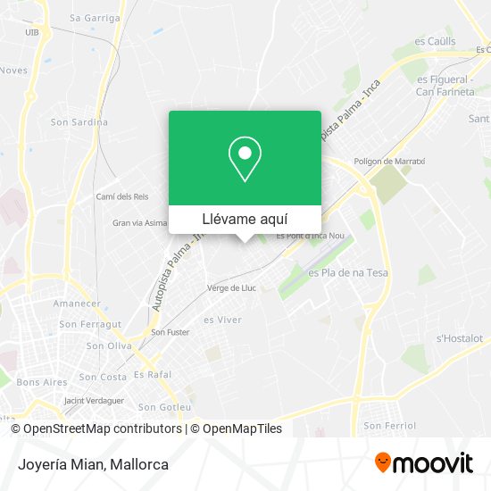 Mapa Joyería Mian
