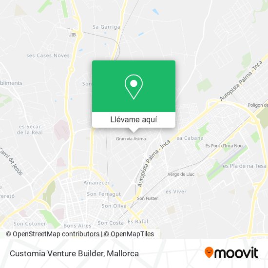 Mapa Customia Venture Builder