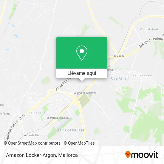 Mapa Amazon Locker-Argon