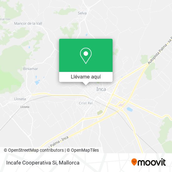 Mapa Incafe Cooperativa Si