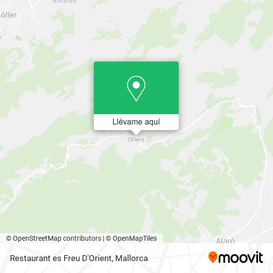 Mapa Restaurant es Freu D'Orient