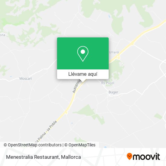 Mapa Menestralia Restaurant