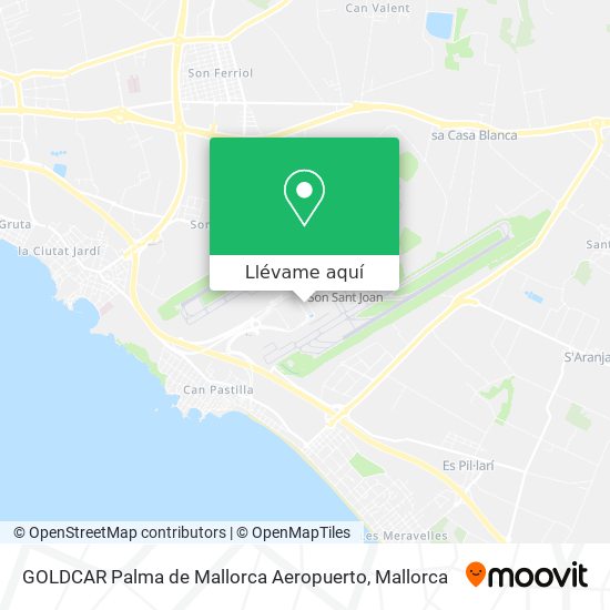 Mapa GOLDCAR Palma de Mallorca Aeropuerto