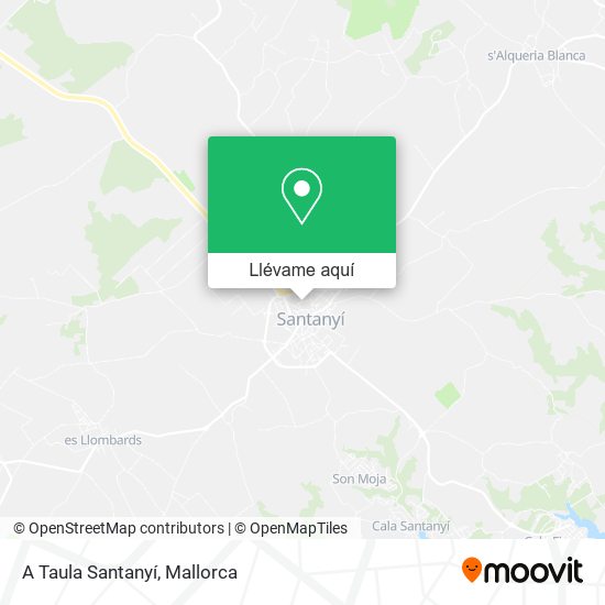 Mapa A Taula Santanyí