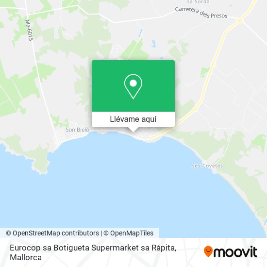 Mapa Eurocop sa Botigueta Supermarket sa Rápita