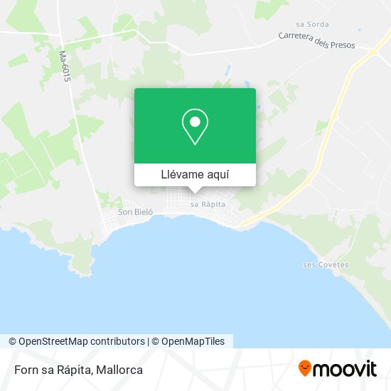 Mapa Forn sa Rápita