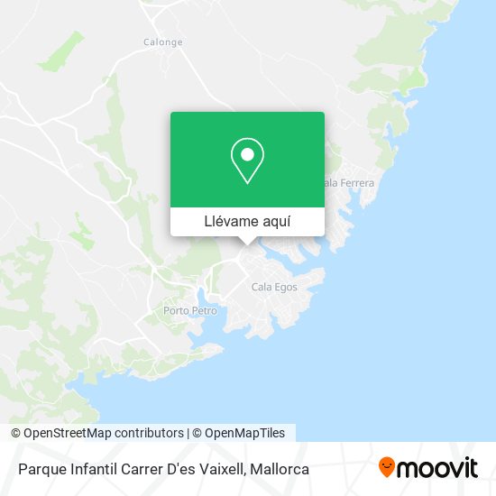 Mapa Parque Infantil Carrer D'es Vaixell