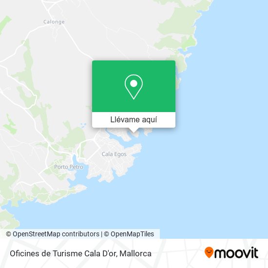 Mapa Oficines de Turisme Cala D'or