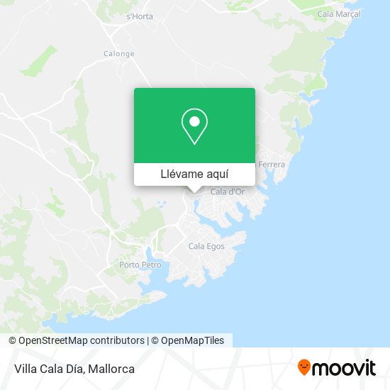 Mapa Villa Cala Día