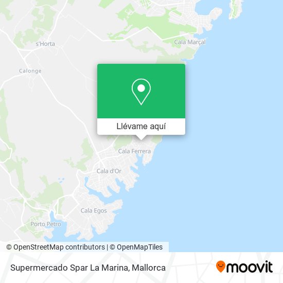 Mapa Supermercado Spar La Marina