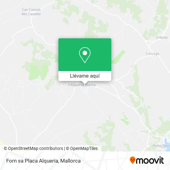Mapa Forn sa Placa Alquería