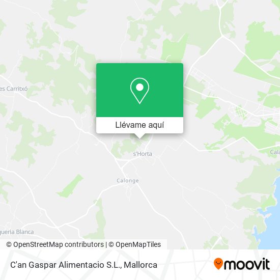 Mapa C'an Gaspar Alimentacio S.L.