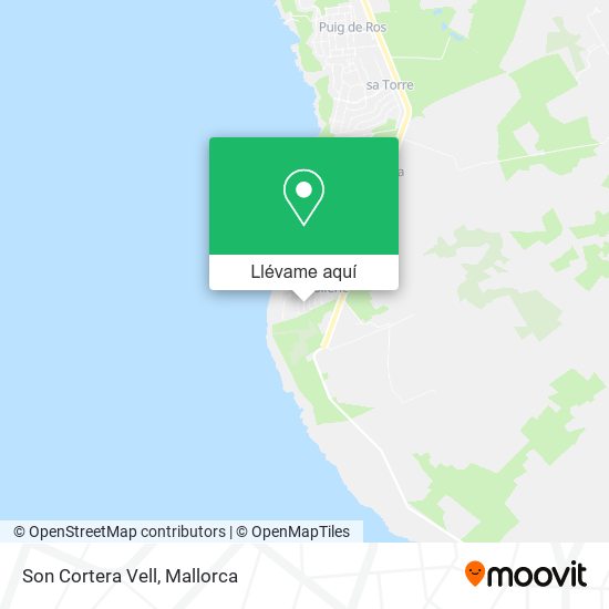 Mapa Son Cortera Vell