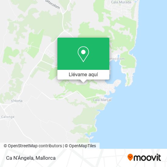Mapa Ca N'Ángela