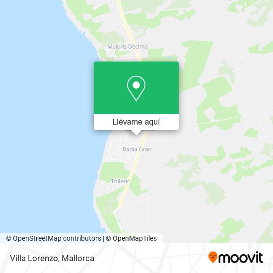 Mapa Villa Lorenzo