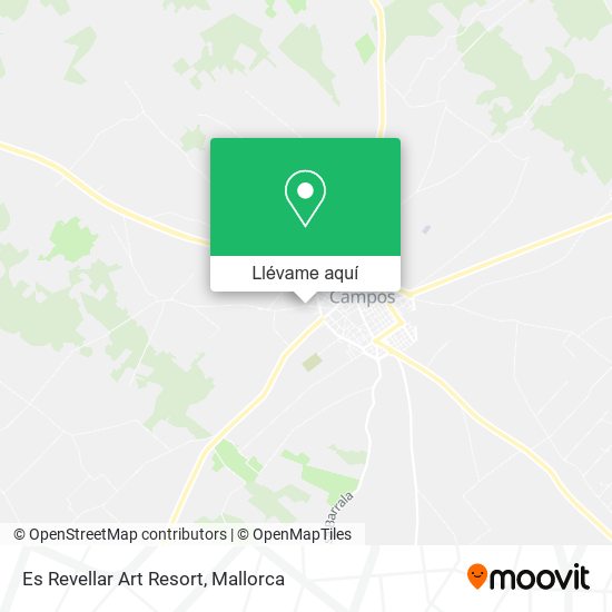 Mapa Es Revellar Art Resort