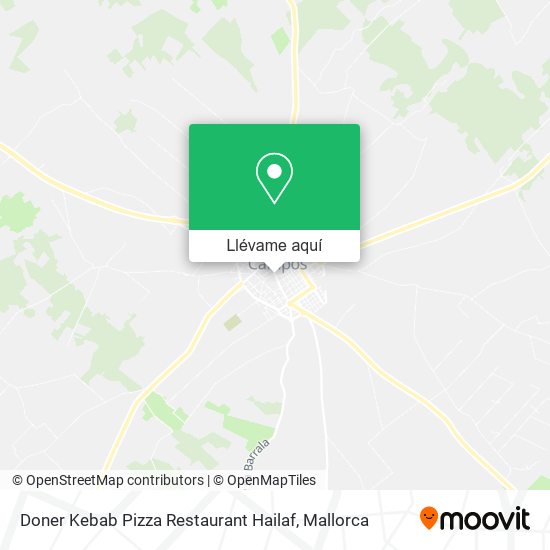 Mapa Doner Kebab Pizza Restaurant Hailaf