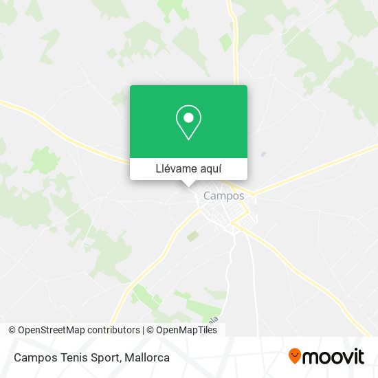 Mapa Campos Tenis Sport