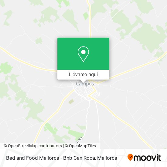 Mapa Bed and Food Mallorca - Bnb Can Roca