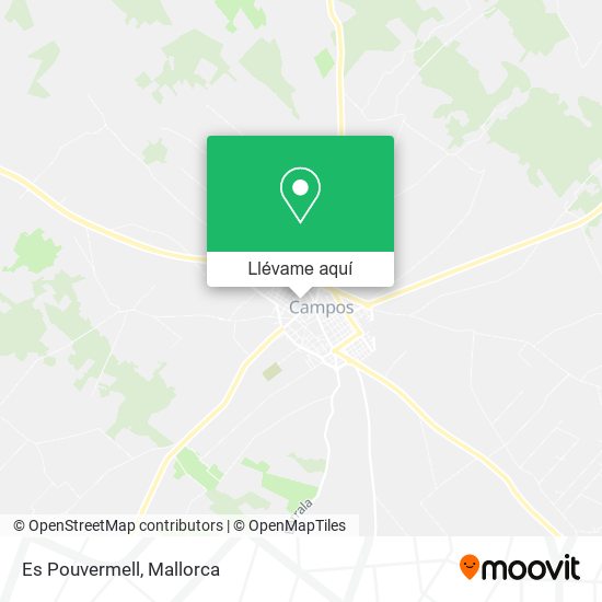 Mapa Es Pouvermell