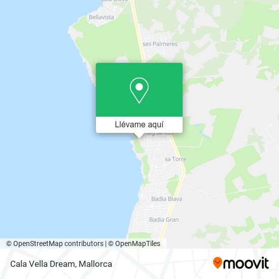 Mapa Cala Vella Dream