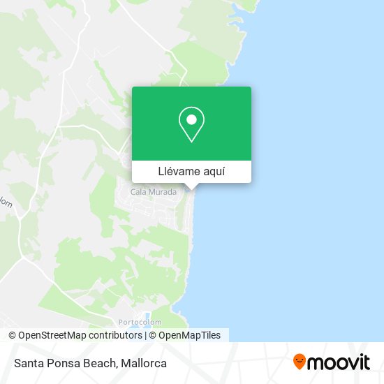 Mapa Santa Ponsa Beach