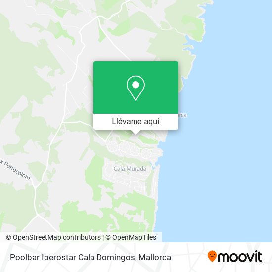 Mapa Poolbar Iberostar Cala Domingos