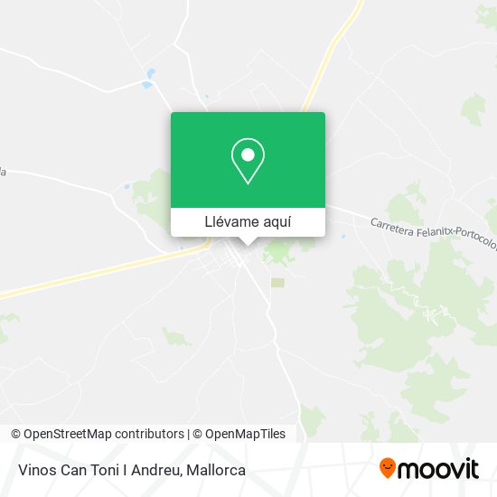 Mapa Vinos Can Toni I Andreu