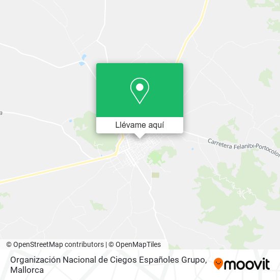 Mapa Organización Nacional de Ciegos Españoles Grupo