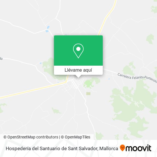 Mapa Hospedería del Santuario de Sant Salvador
