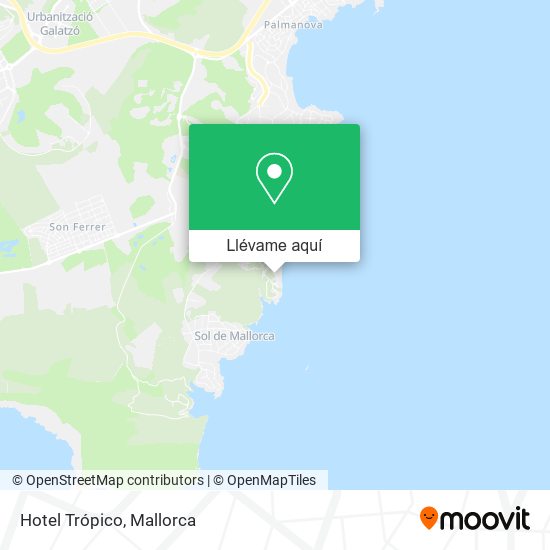 Mapa Hotel Trópico