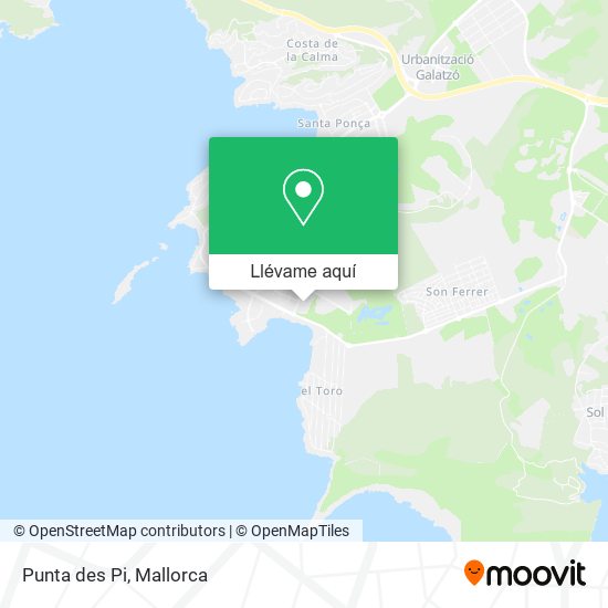 Mapa Punta des Pi