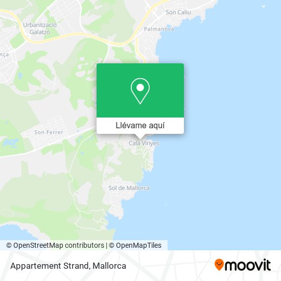 Mapa Appartement Strand