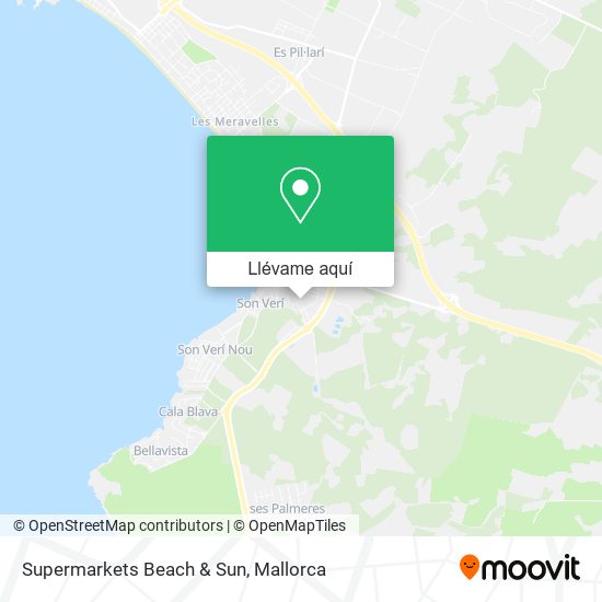 Mapa Supermarkets Beach & Sun