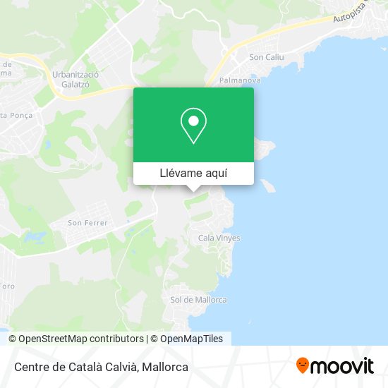 Mapa Centre de Català Calvià
