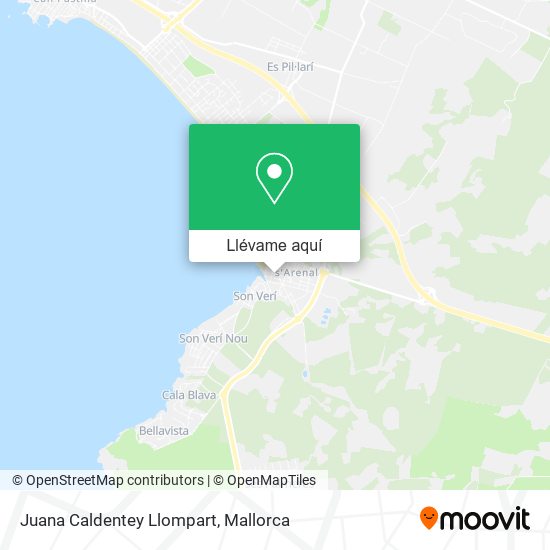 Mapa Juana Caldentey Llompart