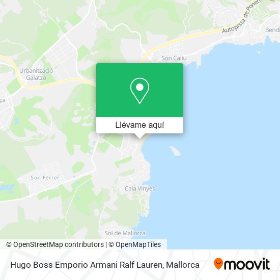 Mapa Hugo Boss Emporio Armani Ralf Lauren