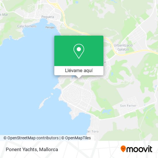 Mapa Ponent Yachts